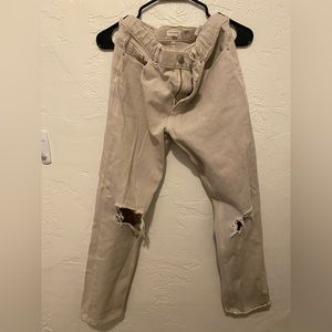 Pacsun Jeans, kids size 14, beige white